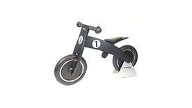 Simply for Kids Balance Bike Black Houten Loopfiets met Anti-Lek Band