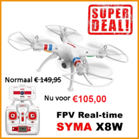 Syma X8W 2.4G RC Quadcopter met FPV HD Camera