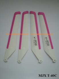 MJX T-23 / T-40C Rotorblad A + B (set van 4) wit/purple 