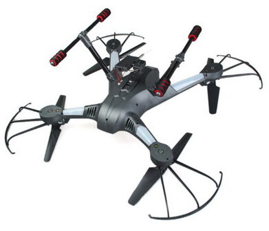 Lian Sheng LS - 128 Sky Hunter FPV RC Quadcopter met HD-Camera RTF real-time transmissie Headless modus 2.4GHz 6 as Gyro