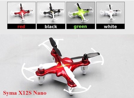 SYMA X12S Nano 2.4G 4 kanaals 6 as RC Quadcopter