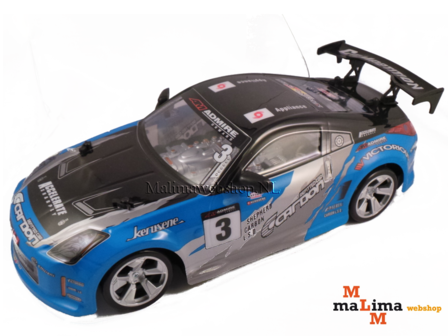 Rc Drift auto 1/14 blauw Champion Car