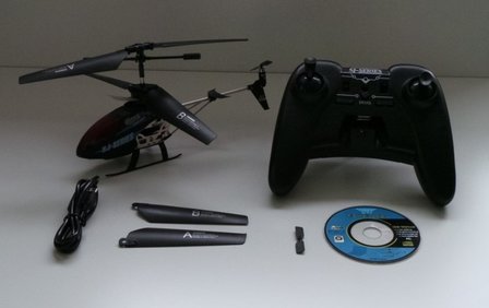 Rc helicopter met Led tekst op rotorblad je eigen tekst