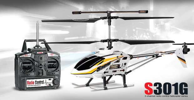 SYMA S301G 3CH R/C helicopter with GYRO