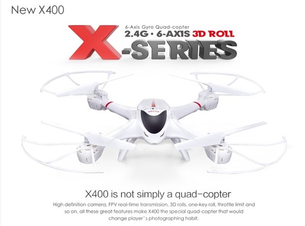 MJX X 400 FPV 2.4G 6-assige 3D Roll RC Quadcopter met HD Camera