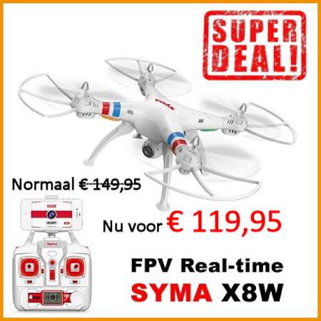 Syma X8W 2.4G RC Quadcopter met FPV HD Camera