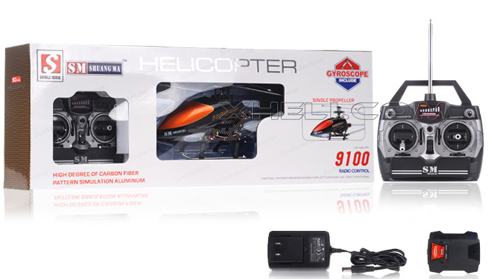 Double Horse 9100 3ch Single Blade met gyro RC Helicopter malimawebshop