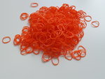 600 ELASTIEKJES RAINBOW / LOOM BANDS (oranje)