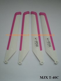 MJX T-23 / T-40C Rotorblad A + B (set van 4) wit/purple 