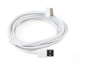 Datakabel USB extra lang iPhone/ iPad/ iPod 3m wit