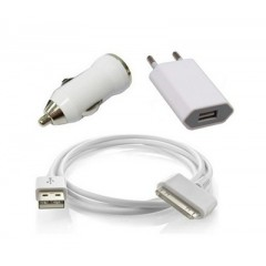 3 in 1 USB Power Adapter voor 4G/4GS/3G/3GS