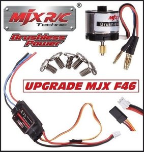 Brushless motor set voor MJX F-46 Single Blade 