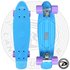 Land Surfer fish skateboard pastel blauw met pastel paarse wielen